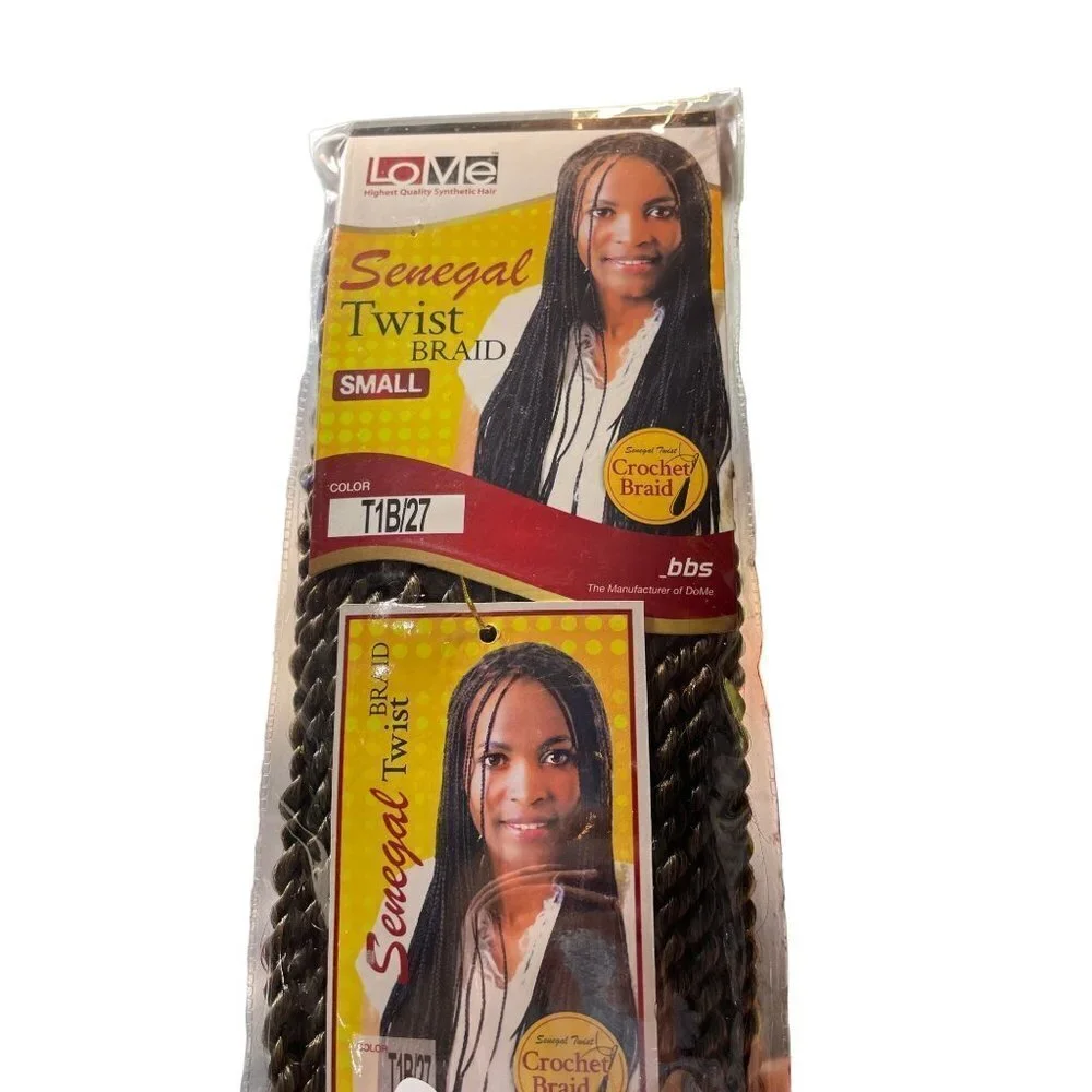 Lo Me Senegal Twist Braid Crochet Color‎ T1B/27 Synthetic